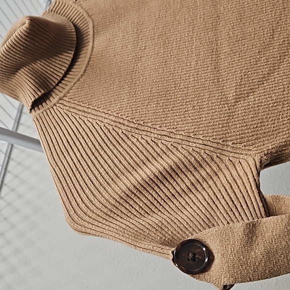 Camel Bodycon Sweater Dress - Picture 2 of 5